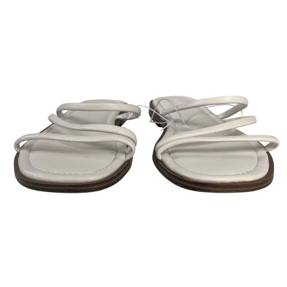 Universal Thread Louie Memory Foam Sandals Womens Cream Size 11 New Strappy - Picture 3 of 11